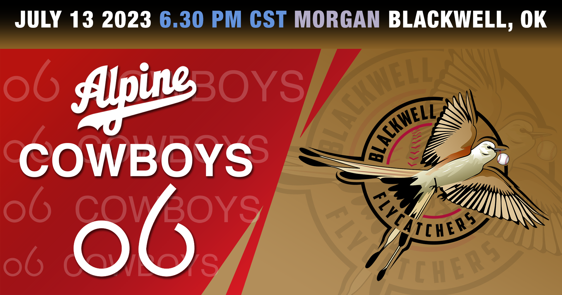 to Alpine Cowboys Professional Baseball Team!