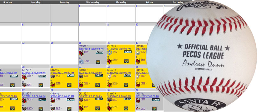 The Santa Fe Fuego releases its 2013 schedule