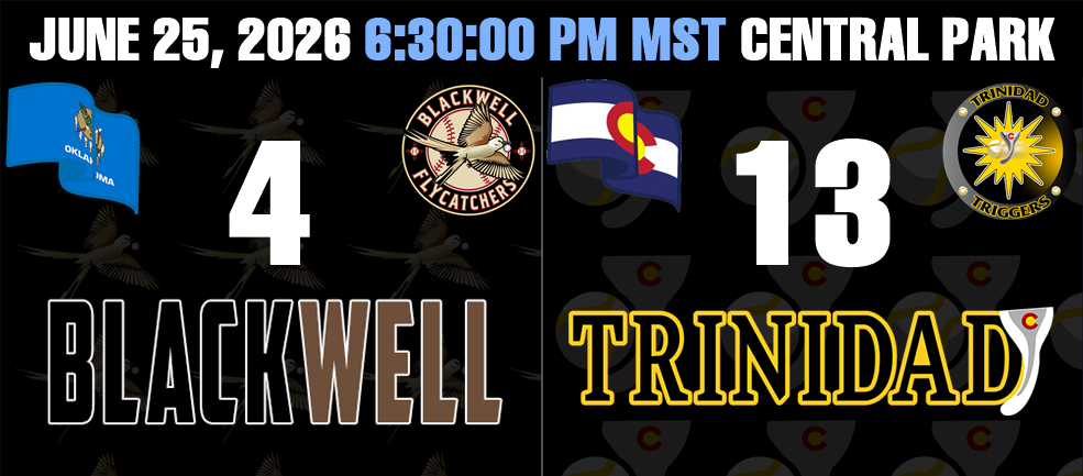 The Trinidad Triggers top the Blackwell FlyCatchers 13-4