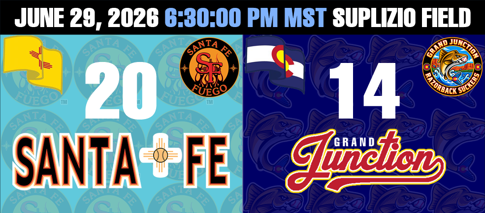 The Santa Fe Fuego top the Grand Junction Razorback Suckers 20-14