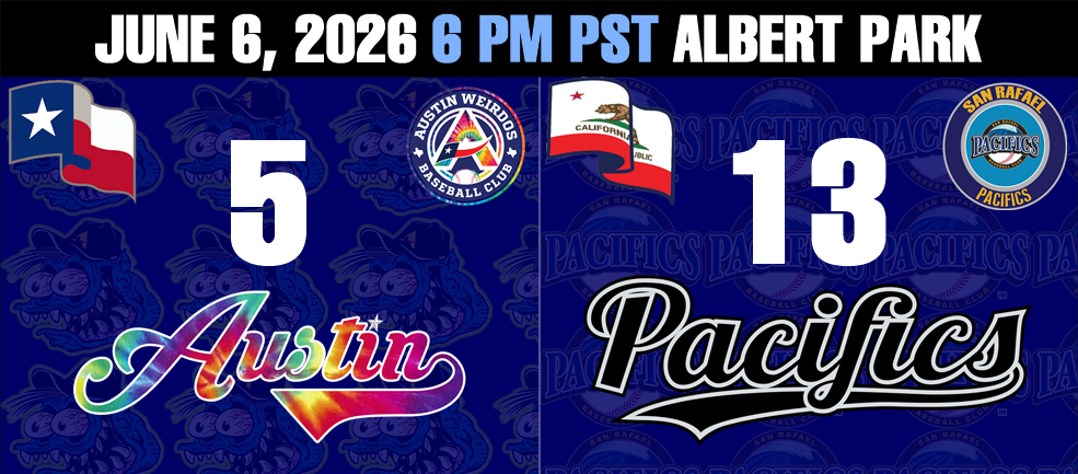 San Rafael Pacifics 13 Austin Weirdos 5