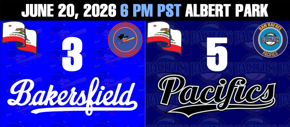 San Rafael Pacifics 5  Bakersfield Train Robbers 3