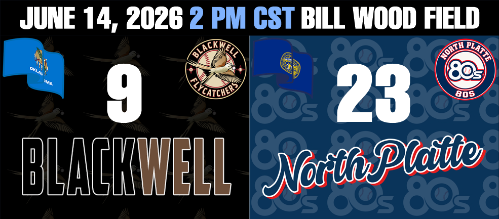 The North Platte 80s top the Blackwell FlyCatchers 23-9