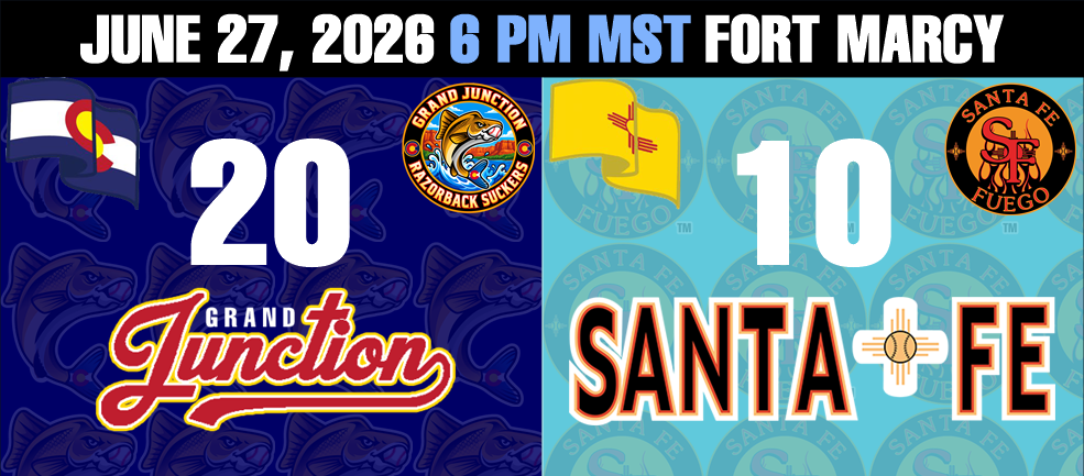 The Grand Junction Razorback Suckers top the Santa Fe Fuego 20-10