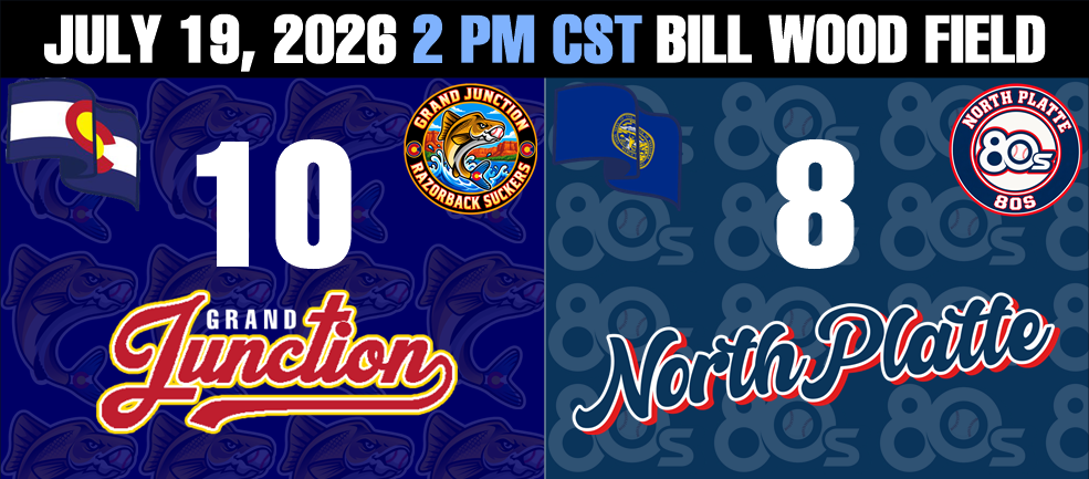 The Grand Junction Razorback Suckers top the North Platte 80s 10-8