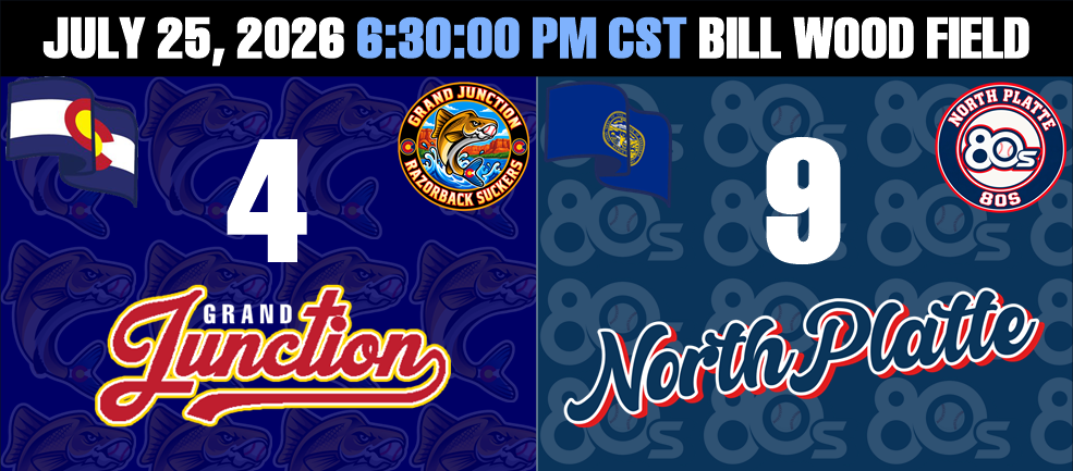 The North Platte 80s top the Grand Junction Razorback Suckers 9-4