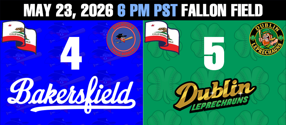 Dublin Leprechauns edge Bakersfield Train Robbers 5-4